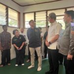 Menteri Kebudayaan, Fadli Zon bersama Wali Kota Bogor, Dedie A Rachim saat minjau prasasti Batu tulis Bogor, Foto/Adi Wirman
