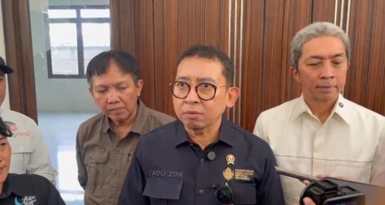 Menteri Kebudayaan, Fadli Zon saat meninjau bumi Ageung Batu Tulis Bogor, Foto/Istimewa