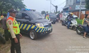 Situasi tempat kejadian Perempuan paruh baya berinisial S (44) tertemper kereta Jakarta Bogor diperlintasan Kedung Badak,foto/Istimewa