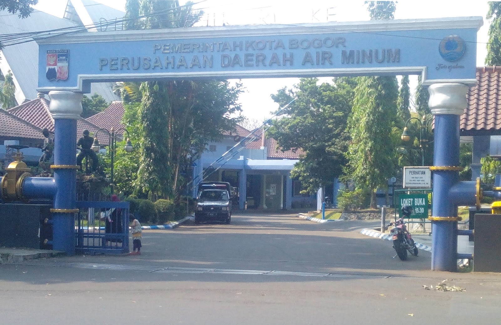 Gerbang pintu masuk PDAM Kota Bogor, Foto/Istimewa