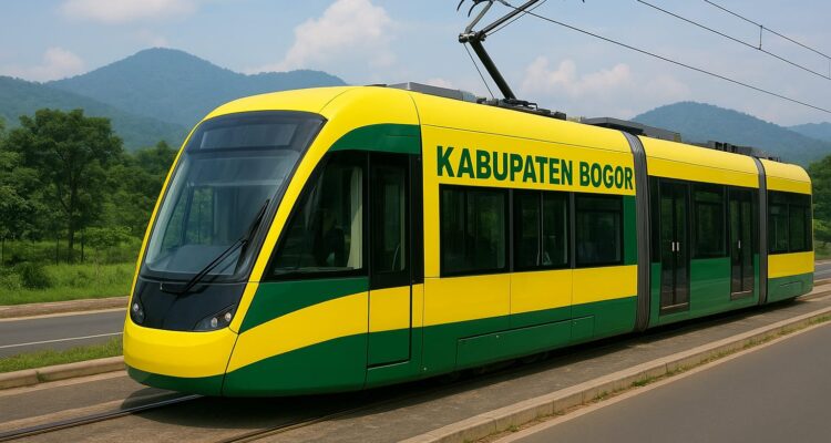 Gambar ilustrasi Jaringan kereta Kabupaten Bogor, foto/Meta Ai
