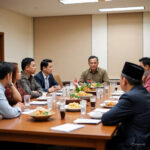 Gambar ilustrasi anggaran makan minum (mamin) untuk rapat-rapat dalam membahas kepentingan warga serta audiensi warga bersama, Foto/Meta AI