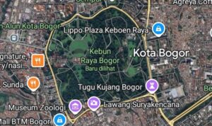 Kebun raya bogor saat ada di Google Maps, Foto/Screenshot