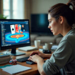 Gambar ilustrai judi online, foto/meta AI