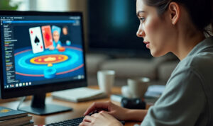 Gambar ilustrai judi online, foto/meta AI