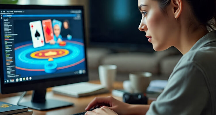 Gambar ilustrai judi online, foto/meta AI