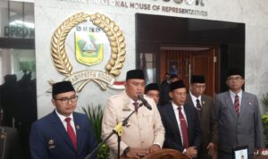 Bupati Bogor, Rudi Susmanto bersama Wakil Bupati Bogor, Jaro Ade, Sekda, Ajat dan Ketua DPRD Kabupaten Bogor, Foto/Istimewa