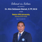 Alim Setiawan Slamet sebagai Rektor IPB University Pengganti Antar Waktu (PAW) periode 2025–2028