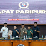 Pimpinan DPRD dan Pemkot Bogor saat berfoto bersama di Rapat Paripurna, Foto/Setwan DPRD Kota Bogor