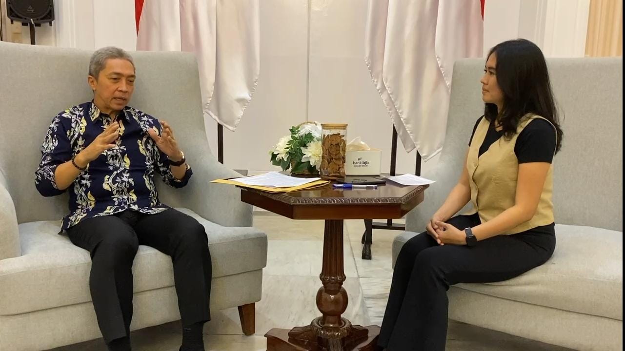 30 Menit Bersama Wali Kota Bogor, Membangun Optimisme Wujudkan Bogor Beres Bogor Maju Wali kota bogor, Dedie A Rachim bersama host rekam24, Shinta Febriani, Foto/Adi Wirman