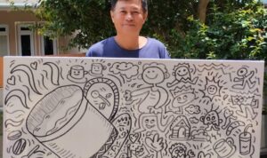 seniman Kota Bogor yakni adalah Yonky Doodle Artis Kota Bogor yang telah melalang buana di berbagai kreasi seni doodle, Foto/Istimewa seniman Kota Bogor yakni adalah Yonky Doodle Artis Kota Bogor yang telah melalang buana di berbagai kreasi seni doodle, Foto/Istimewa