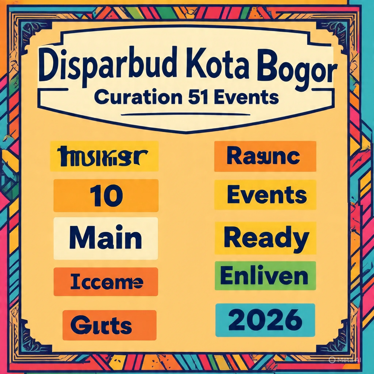 Gambar ilustrasi kurasi Planner of Event Kota Bogor, Foto/Meta AI