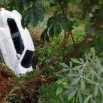 Kondisi mobil nyemplung ke parit Sukaraja Bogor, Foto/Istimewa