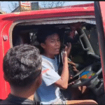 Cekcok supir truk dengan polisi di Gadog Puncak Bogor, Foto/Istimewa