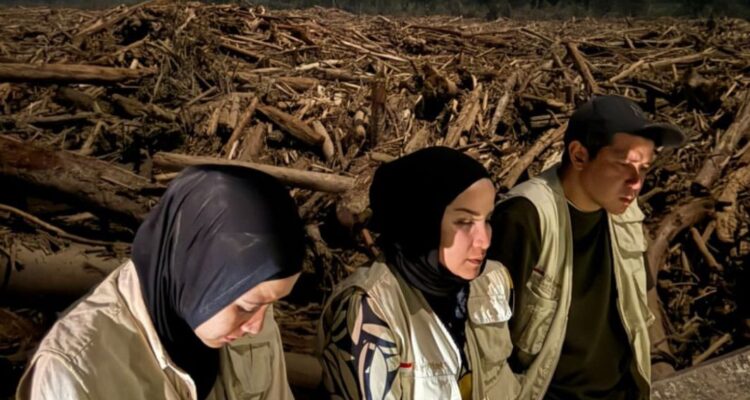 Artis Zaskia Mecca dan beberapa rekannya saat berada di Aceh Tamiang, Foto/Instagram Zaskiadyamecca