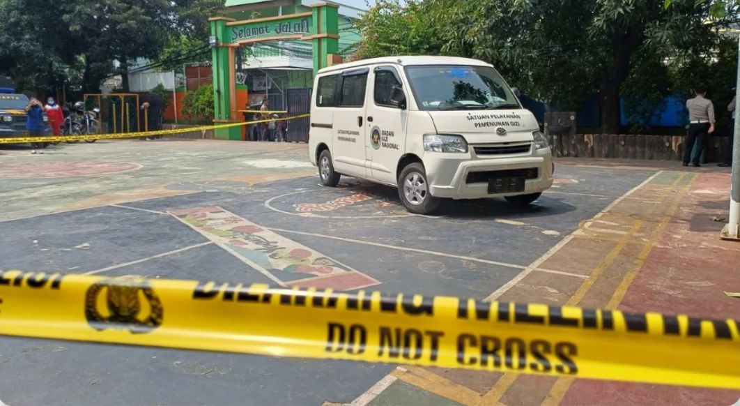 Mobil MBG yang tabrak puluhan siswa SDN di Cilincing, Foto./Istimewa