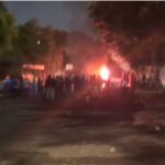 Situasi terkini bentrokan di Jalan Kalibata Raya, tepatnya di seberang Taman Makam Pahlawan (TMP) Kalibata, Pancoran, Jakarta Selatan, Kamis (11/12/2025) sore, Foto, Istimewa