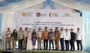 Pelepasan ekspor yang bernilai Rp5,1 miliar ini berlangsung di PT Zarafa Ridho Lestari, Desa Sukahati, Kecamatan Citeureup, Foto/Istimewa