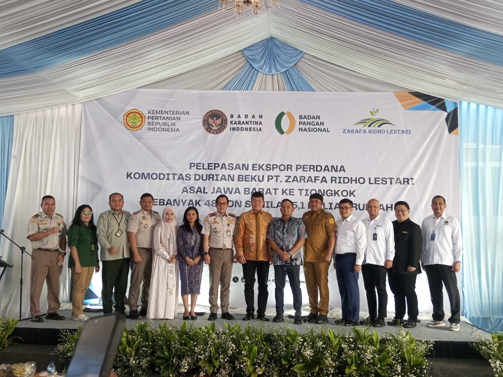 Pelepasan ekspor yang bernilai Rp5,1 miliar ini berlangsung di PT Zarafa Ridho Lestari, Desa Sukahati, Kecamatan Citeureup, Foto/Istimewa Pelepasan ekspor yang bernilai Rp5,1 miliar ini berlangsung di PT Zarafa Ridho Lestari, Desa Sukahati, Kecamatan Citeureup, Foto/Istimewa