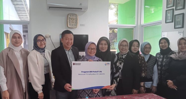 BRI BO Jakarta Warung Buncit yaitu berupa renovasi TK Adhyaksa XXI Jakarta, Foto/Istimewa