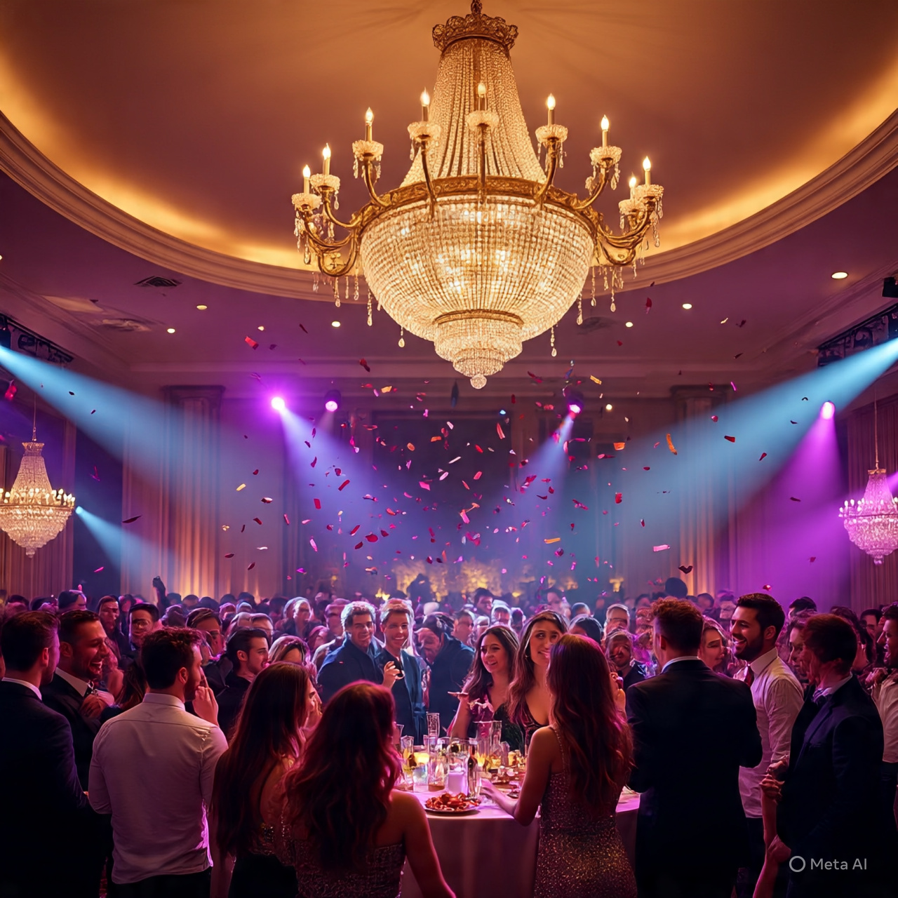 Ilistrasi malam tahun baru, Foto/Meta Ai