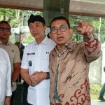 Menteri Kebudayaan, Fadli Zon bersama Wali Kota Bogor, Dedie A Rachim dan Sekda Jawa Barat Herman Suryatman saat meresmikan Revitalisasi Prasasti Batu Tulis, Foto/Istimewa