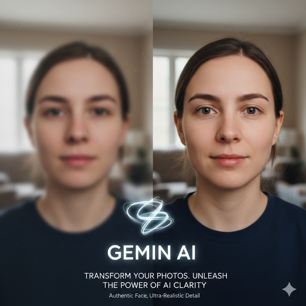 Foto wajah yang jernih dan profesional adalah kunci kesan pertama yang kuat. Kini, Anda tidak perlu alat mahal untuk mendapatkan hasil potret kualitas DSLR. Dengan bantuan Gemini AI, ubah foto buram menjadi tajam, detail, dan ultra-realistic tanpa mengubah fitur asli wajah Anda. Tetap autentik, namun jauh lebih berkualitas, Foto/Gemini AI