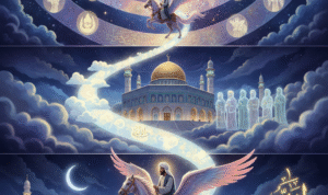 Gambar Ilustrasi Peringatan Isra Miraj, Foto/Gemini AI