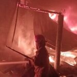 Situasi kebakaran speart part di Leueinutug, Citeureup Kabupaten Bogor, Foto/Istimewa