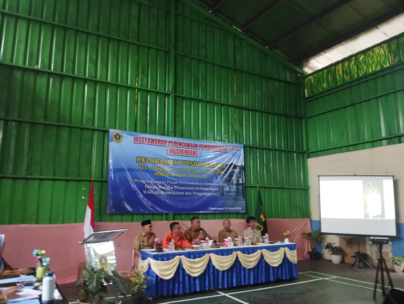 Bupati Bogor, Rudy Susmanto menghadiri Musyawarah Perencanaan Pembangunan (Musrenbang) Kelurahan Puspanegara, Kecamatan Citeureup, Foto/Istimewa