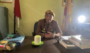 Ketua LVRI Kota Bogor yang juga pejuang kemerdekaan asal Kota Bogor, Sutrisno,Foto/Adi Wirman