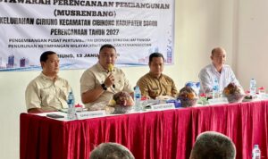 Bupati Bogor, Rudy Susmanto saat menghadiri Musrembang di Ciriung, Foto/Diskominfo Kabupaten Bogor