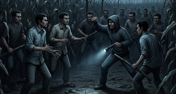 Gambar Ilustrasi Pengeroyokan, Foto/Gemini AI