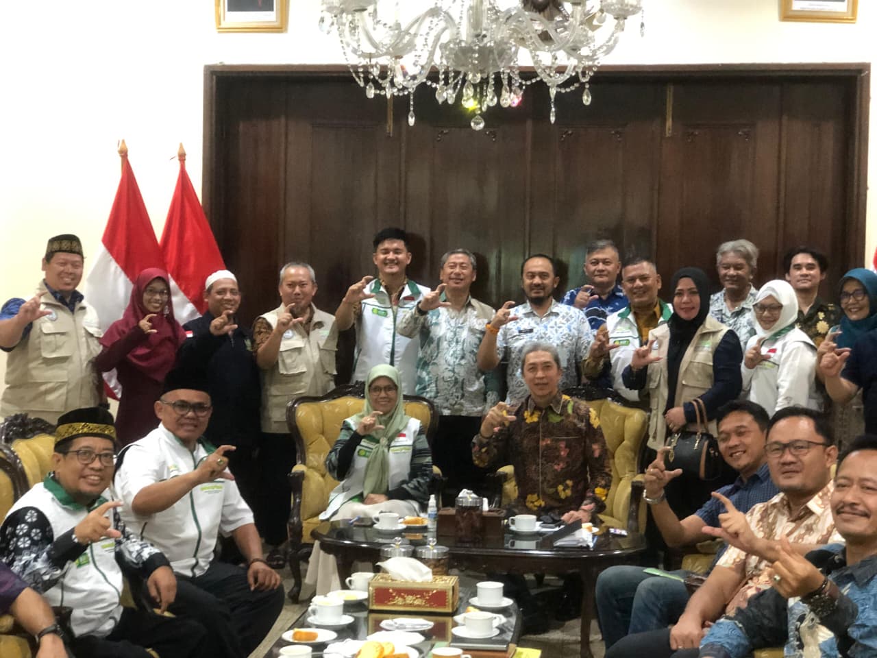 Foto bersama Ikatan Cendekiawan Muslim Indonesia (ICMI), bersama Wali Kota Bogor, Dedie A Rachim Foto/Istimewa