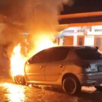 Satu unit mobil mengalami kebakaran, Foto/Isitmewa