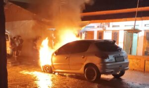 Satu unit mobil mengalami kebakaran, Foto/Isitmewa