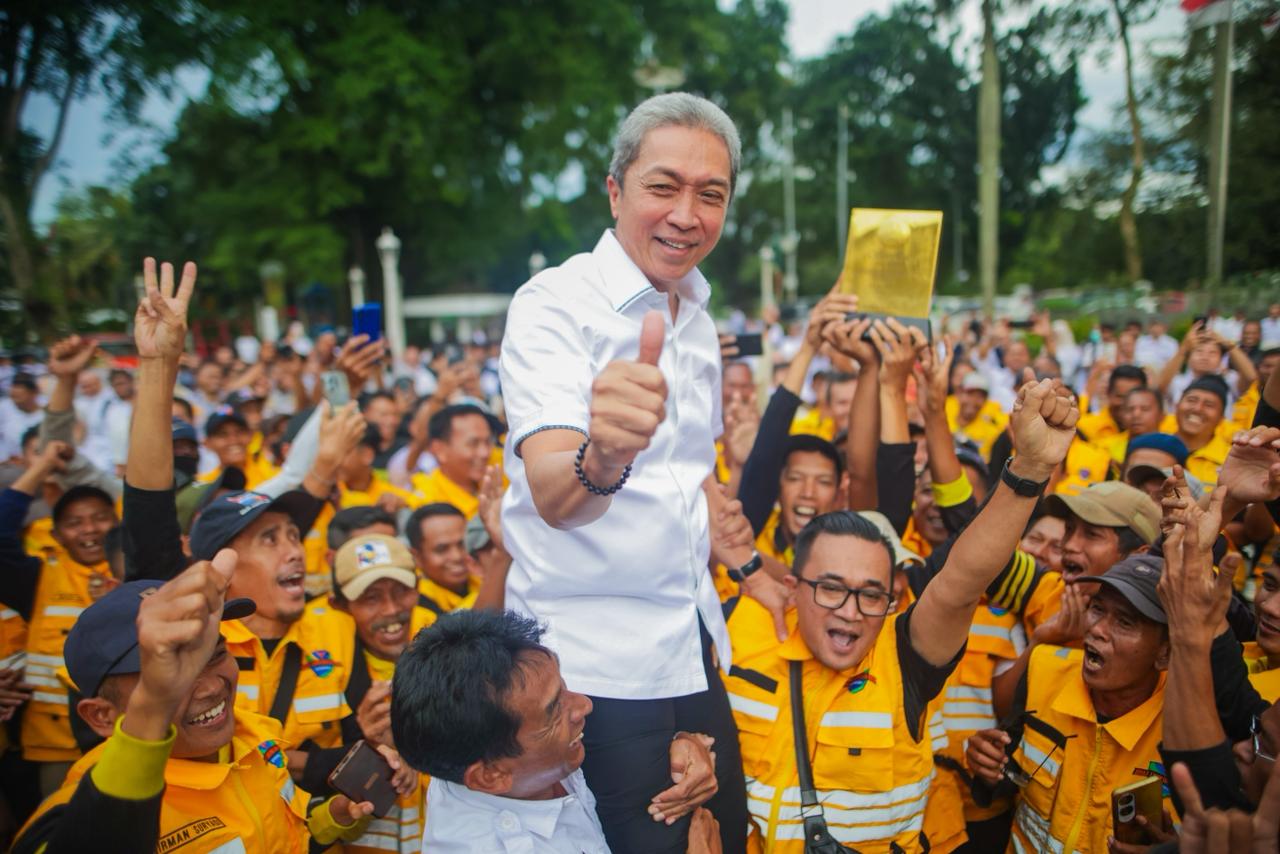 Dedei A Rachim diangkat Pasukan Kuning dari DLH Kota Bogor setelah mendapatkan predikat KOta Bogor menuju Bersih 2026, Foto/Diskominfo Kota Bogor