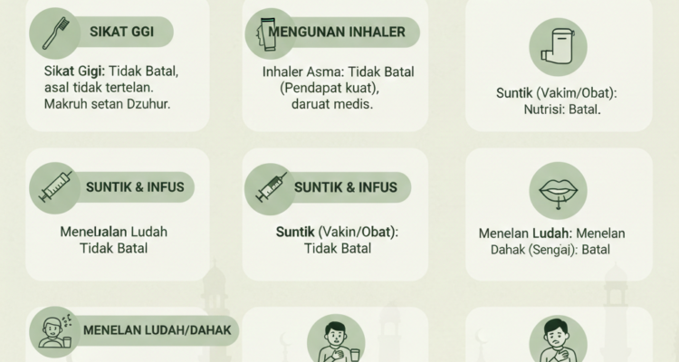 Gambar Ilustrasi hal hal yang batal dan membatalkan puasa di bulan suci ramadan 2026, Foto/Gemini AI