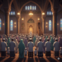 Gambar Ilustrasi sholat tarawih, Foto/Gemini Ai
