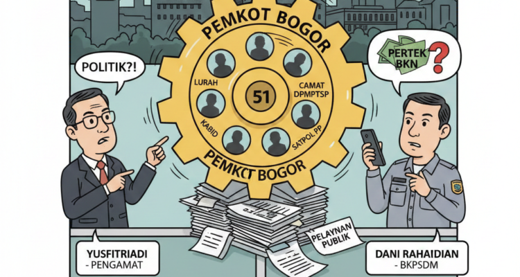 Gambar ilustrasi jabatan Pemkot Bogor Kosong, Foto/Gemini AI