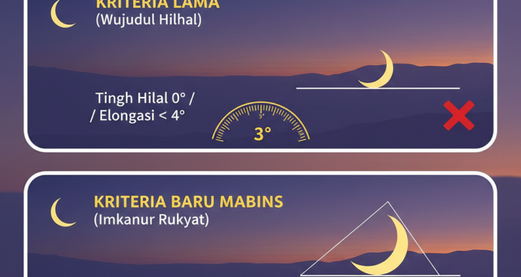 Gambar Ilustrasi Kriteria MABIMS, Foto/Gemini AI