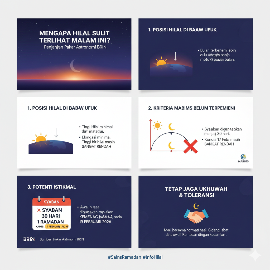 Gambar Ilustrasi Hilal, Foto/Gemini Ai