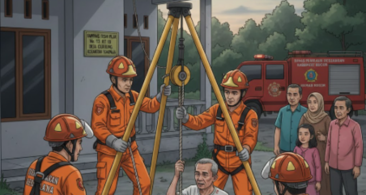 Gambar Ilustrasi Lansia Terjebur, Foto/Adi Wirman