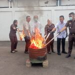 Kejaksaan Negeri Kota Bogor Pemusnahan barang bukti yang sudah berkekuatan hukum tetap, Foto/Isitimewa