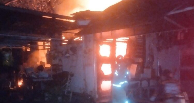 Situasi kebakaran konveksi di Ciomas Bogor, Foto/Isitimewa