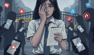 gambar ilustrasi siswi kelas 3 SMA Swasta di Kota Bogor jadi korban revenge porn dan teracan dikeluarkan sekolah, foto/Istimewa