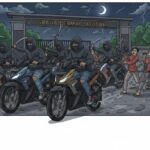 Gambar Ilustrasi penyerangan orang tak dikenal saat sahur di Cileungsi Bogor, Foto/Gemini AI