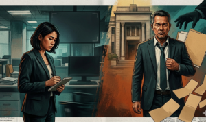 Gambar Ilustrasi dugaan pelecehan seksual oleh atasannya yang juga Buronan BNI Rp50 Miliar, Foto/Gemini AI