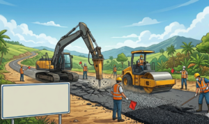 Gambar Ilustrasi Jalan Parungpanjang hingga Bunar, Foto/Gemini AI Gambar Ilustrasi Jalan Parungpanjang hingga Bunar, Foto/Gemini AI