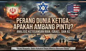 Gambar Ilustrasi Perang dunia ketiga jika terjadi, Foto/Gemini AI